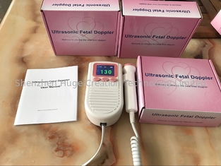 중국 소형 태아기 심장 모니터 태아 도풀러 아기 박동 분홍색 2.0 MHz 협력 업체