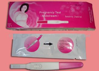 중국 이른 소변 HCG 임신 검사 장비 가정 탐지 공구 99.9% 정확도 협력 업체